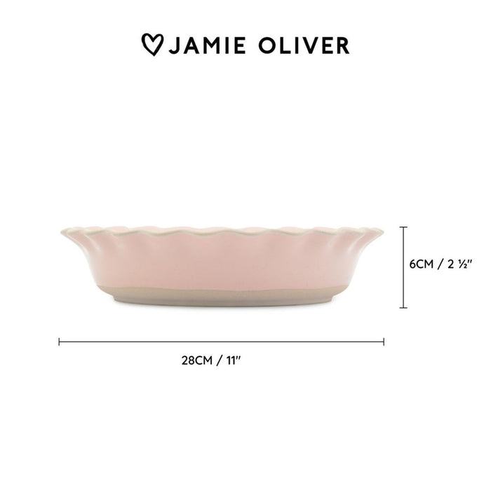 Jamie Oliver Big Love Proper Pie Dish - 28 x 6cm - Pink