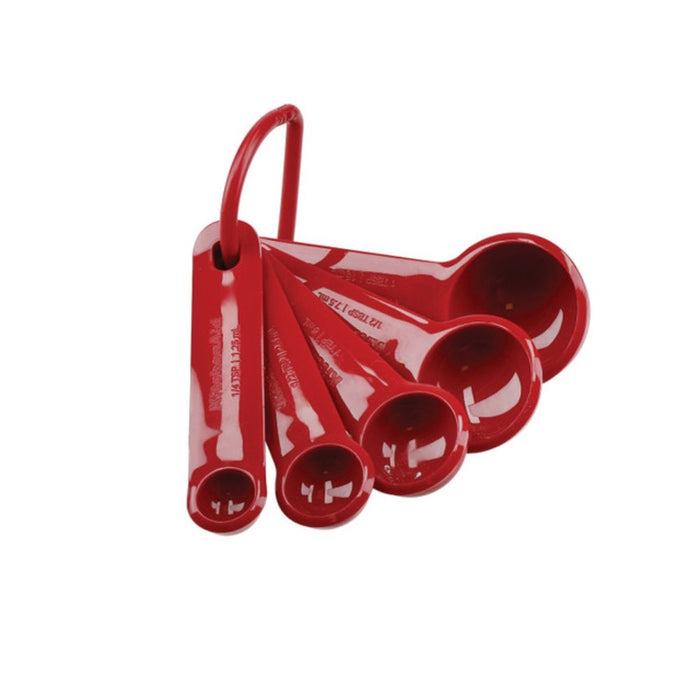 KitchenAid 5 Piece Measuring Spoon Set - Empire red