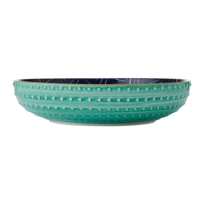 Mikasa Stoneware Bowl - 21cm - Indigo Chevron