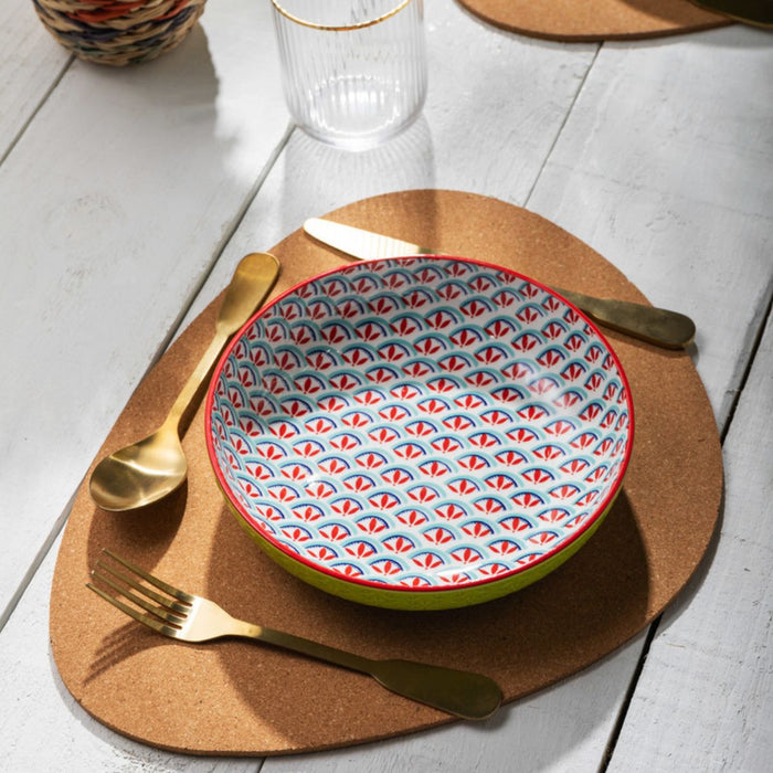 Mikasa Stoneware Bowl - 21cm - Geometric Line