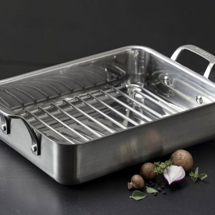 Morso 79NORD Roasting Pan with Rack - 40 x 25 x 10cm