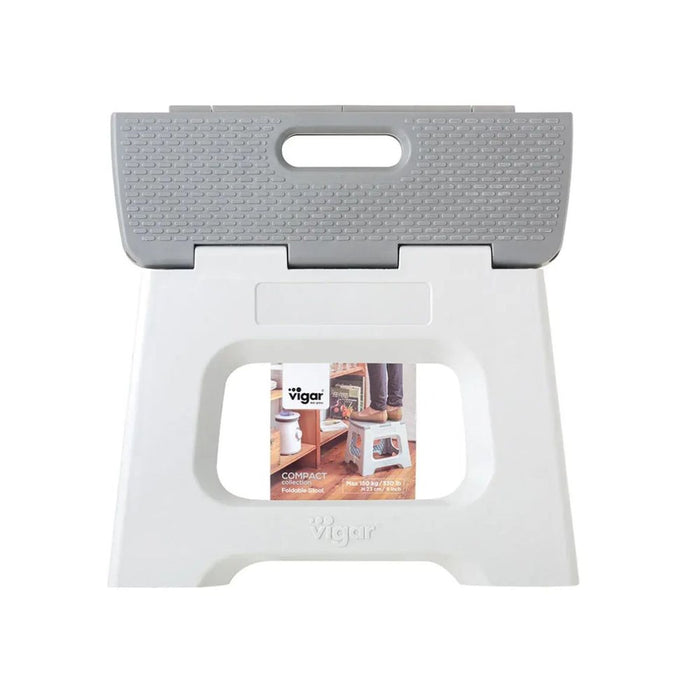 Vigar Compact Foldable Stool - Grey - 23cm