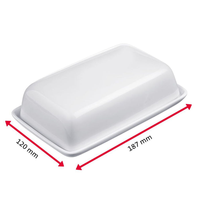 Westmark Butter Dish - White