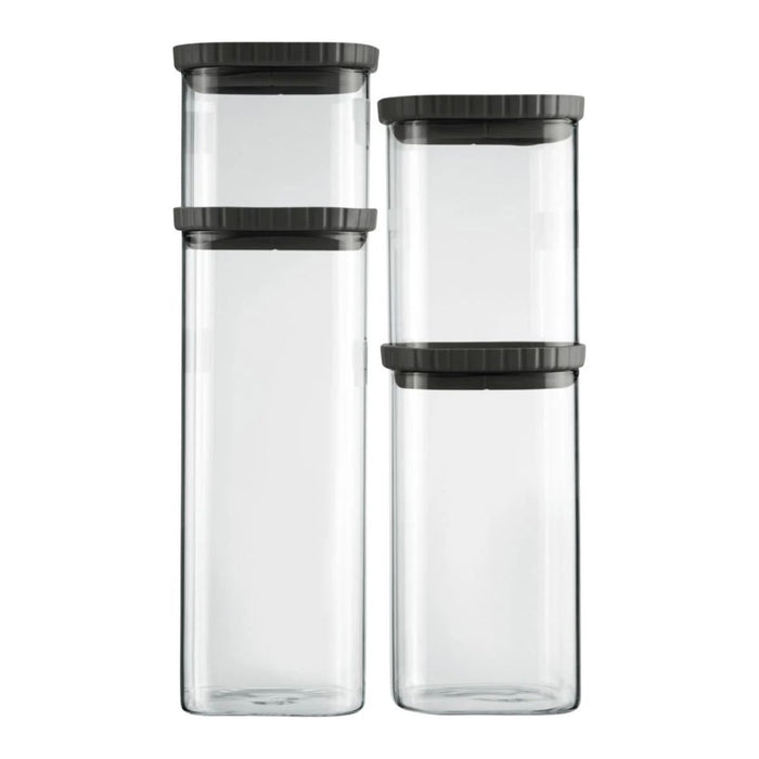 Westmark Stackable Glass Jar with Silicone Lid - 4 Sizes