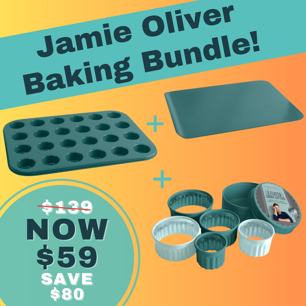 Jamie Oliver Pans Set: Cook's Direct Bundle 2-Piece Set