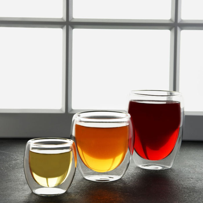 Brew Infusion Double Wall Glass - 2pc Set - 3 Sizes