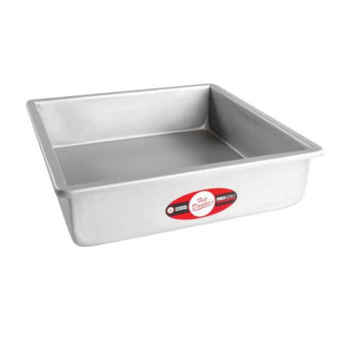 Fat Daddios Square Solid Bottom Cake Pan - 3 inch deep - 6 Sizes