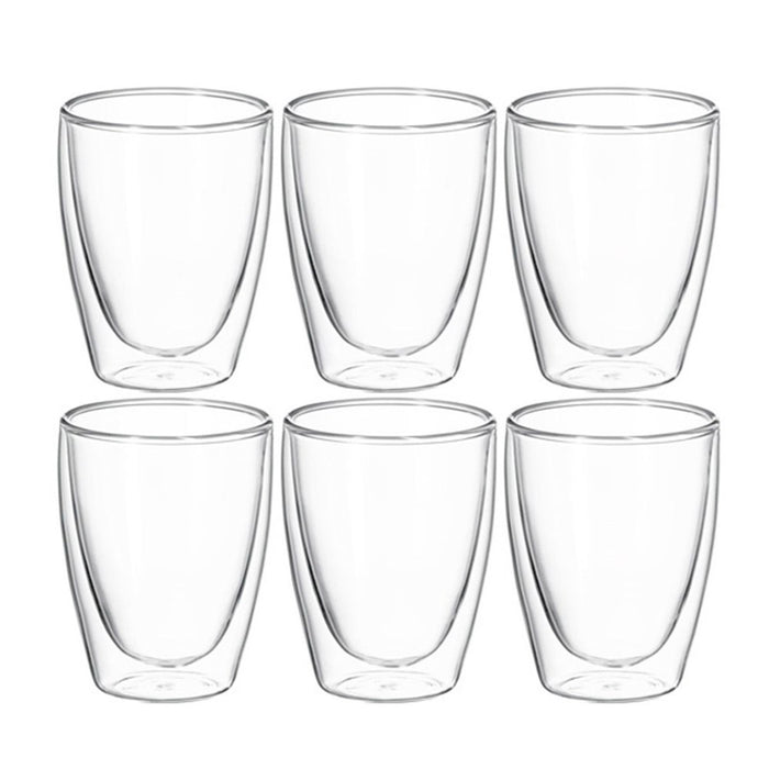 Avanti 6 Piece Caffe Twin Wall Glass Set - 250ml