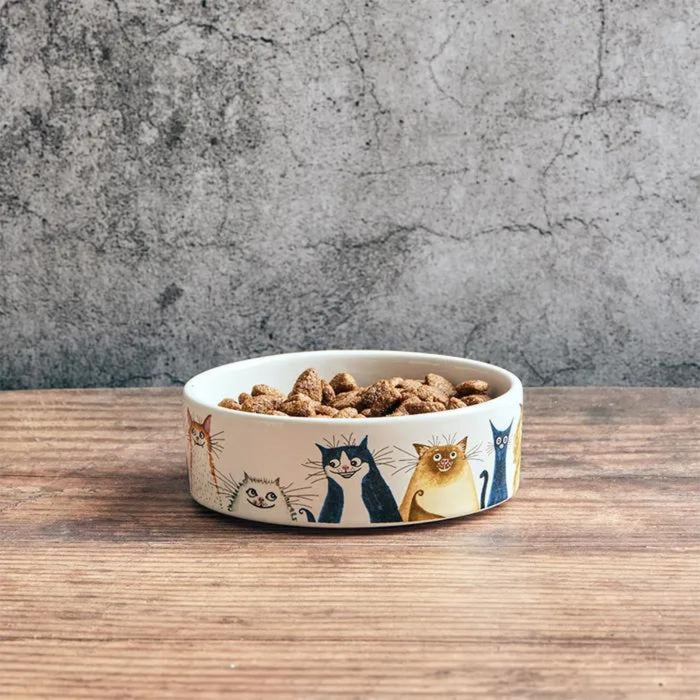 BIA Cordon Bleu Wags To Whiskers Cat Bowl